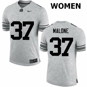 Women's Ohio State Buckeyes #37 Derrick Malone Gray Nike NCAA College Football Jersey Check Out SIZ0544ZK